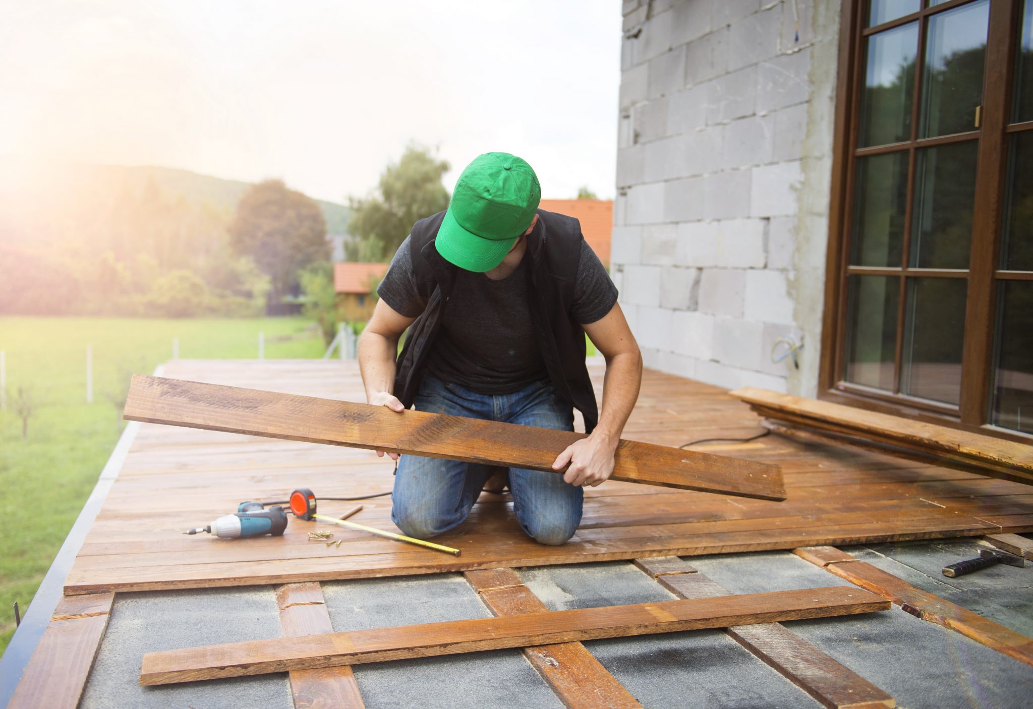 Handwerker bei Objektarbeiten